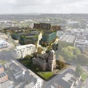 CGI visuals of the £250 million regeneration masterplan, surrounding the former Thwaites brewery site