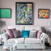Art and luxury furnishings fill the rooms at Highcliffe House