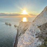 The iconic Needles off the Isle of Wight