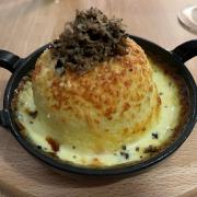 Twice Baked Cheddar Souffle and Truffle