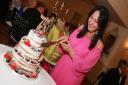 Rae Brooke, the chief executive of the Community Foundation for Lancashire cut the celebration cake