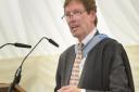 Framlingham College headmaster Paul Taylor delivers his final speech day address  Picture: Max Taylor/Framlingham College