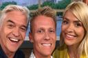 Scott with This Morning presenters Phillip Schofield and Holly Willoughby