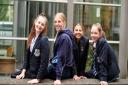 A group of Year 9 friends enjoying some time together at Wakefield Girls' High School.