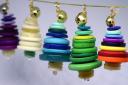 Christmas tree button decorations from Bunyip Craft. Photo: Bunyip Craft