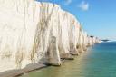 An aerial view of the Seven Sisters cliffs in Sussex