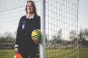 Julie Knight is the only female football referee in the Devon and Exeter Men’s League. Photo: Steve Haywood