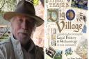 Tim Taylor and the cover of his book Dig Village. Photo: Tim Taylor