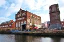 Linotype Works, beside the canal