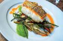 Pan-fried fillet of hake with chicory and samphire warm salad (photo: Brian Arnopp)