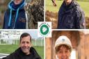 From top left, clockwise: Izzy Coomber at The British Wildlife Centre, Michael Mann at Walton Heath Golf Club, Hannah Miller at Clandon Park and Dominic Toole at Epsom Downs Racecourse (Photos by Andy Newbold)
