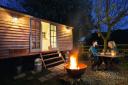 Snuggle around your own fire pit at North Downs Shepherd Huts (Photo: botleyhill-farmhouse.co.uk)