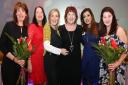 Menna Fitzpatrick, far right, with other 2017 winners, from left: Alison Loveday (Professional and Financial Services Award Winner), Dee Drake (Community Award Winner), Maggie Noone (Business Award Winner), Jacqueline Hughes-Lundy, Aisha Latif (Entreprene
