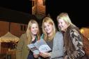 Sian Westby, Sarah Walker-Swift and Rhiannon Walker navigate the Arley Christmas Shopping Spectacular
