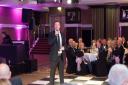 Lee Sharpe talks to the guests