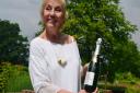 Sibylla with a bottle of High Clandon's Quintessence (Photo: Matthew Williams)