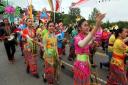 The annual Llangollen International Musical Eisteddfod parade