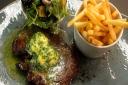 Steak dish: Opus has a wide menu, offering hearty local produce, cooked with flair