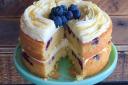Lemon & Blueberry Layer Cake posted by @lilyandarthurs