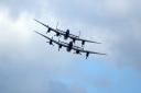 Lancaster Bombers, make their historic fly pass