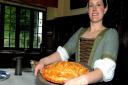 A Taste of Townend, Manager at Townend, Emma Wright, with a decorative pie