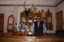 Robert behind the bar at the Peak Ales Visitor Centre