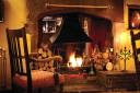 Fireplace at the Shibden Mill Inn