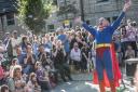 Superman was among the star turns at last years Arts Festival. What do you mean its not really him? Photo Craig Shaw