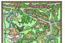 Adlestrop & Daylesford illustrated map by Katie B Morgan
