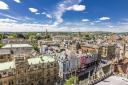 Aerial view of Oxford's roofs and spires. Getty Images