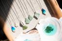Jo Barrett, owner of Sage and Seasalt, makes sea glass jewellery and all her art is inspired by the sea. Photo: Sarah Lucy Brown