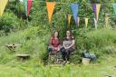 Shona Sundhari and Amy Woods have created Soil to Soul, a nature based community project at Marlpit Community Garden.Photo: Sonya Duncan