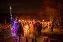 The torchlit procession through the orchards during last year's Wassail. (Photo: Supplied by purbeckcidercompany.co.uk)