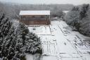 Silent order: snow fall at the walled garden. (c) Norton Priory Museum Trust