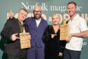 Posing with their Norfolk Food and Drink Awards.