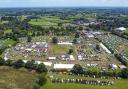 A bird's eye view of the show site at Reaseheath.