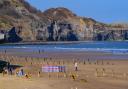 The beach at Sandsend is perfect for cricket, sandcastles and summer splodging