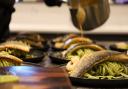 Line-caught seabass on wild garlic linguine with a beautiful beurre blanc sauce.