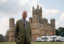 Downton Abbey creator and screenwriter Julian Fellowes on the set of Downton Abbey: A New Era