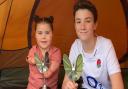Pride of Britain award winners Harmonie-Rose Allen and Max Woosey prepare for their Big Camp Out.