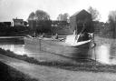 Barge on the Stroudwater Canal near Stonehouse Court, c.1910