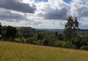 Looking out across Stroud and the River Severn. On a good day you can see as far as Sugar Loaf and the Brecon Beacons