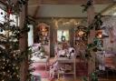 Susie loves greenery at Christmas, with a mix of real tree and silk garlands