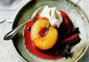 Peaches poached in Muscat wine - Melocotones al Moscatel