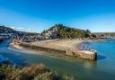The Banjo Pier and beach in Looe