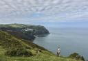 Walking the dogs over Countisbury, Exmoor. Photograph Tor McIntosh/South West Coast Oath Association