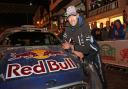 The current Rally World Champion, Sebastian Ogier and his Ford Fiesta R5 WRC