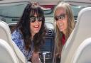 Not just for boys: Sarah Sturt and Kent Law Society President Vanda James soak up summer in a Bentley
