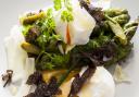 Warm poached hen's egg with Kent asparagus and truffles
