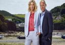 Claire Goose with her co-star in The Coroner Matt Bardock, who plays detective Davey Higgins